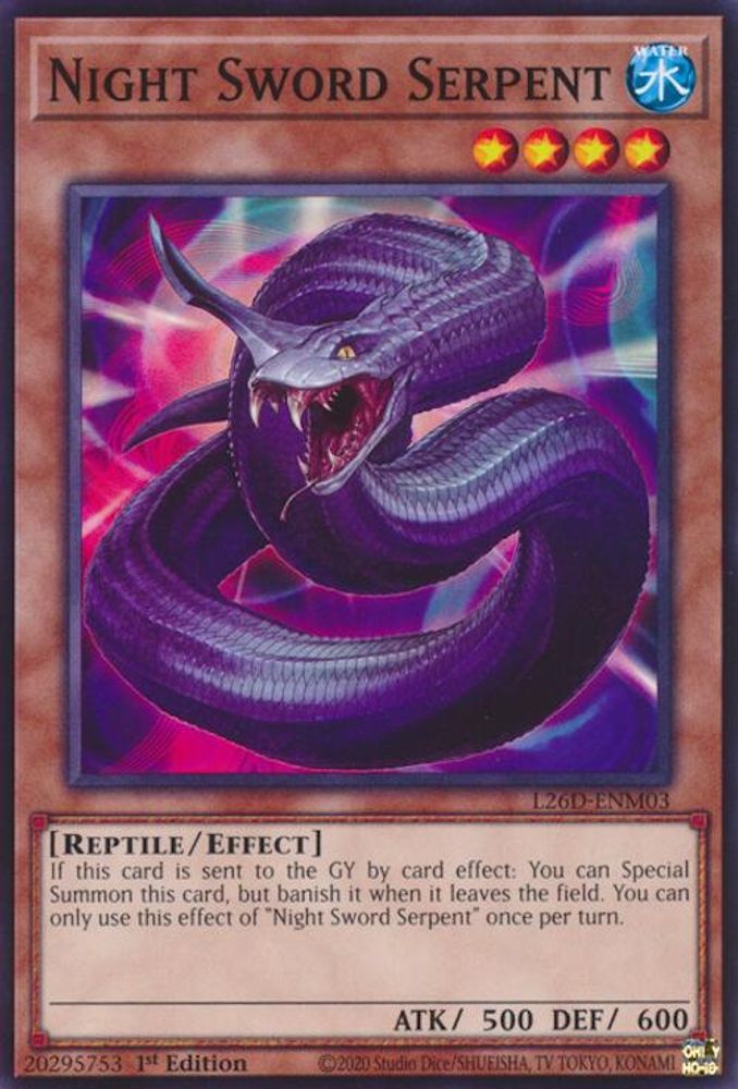 Night Sword Serpent (L26D-ENM03) - Common