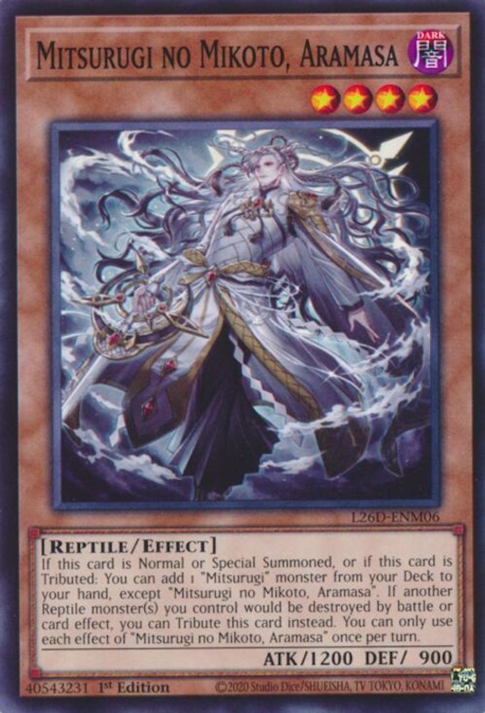 Mitsurugi no Mikoto, Aramasa (L26D-ENM06) - Common