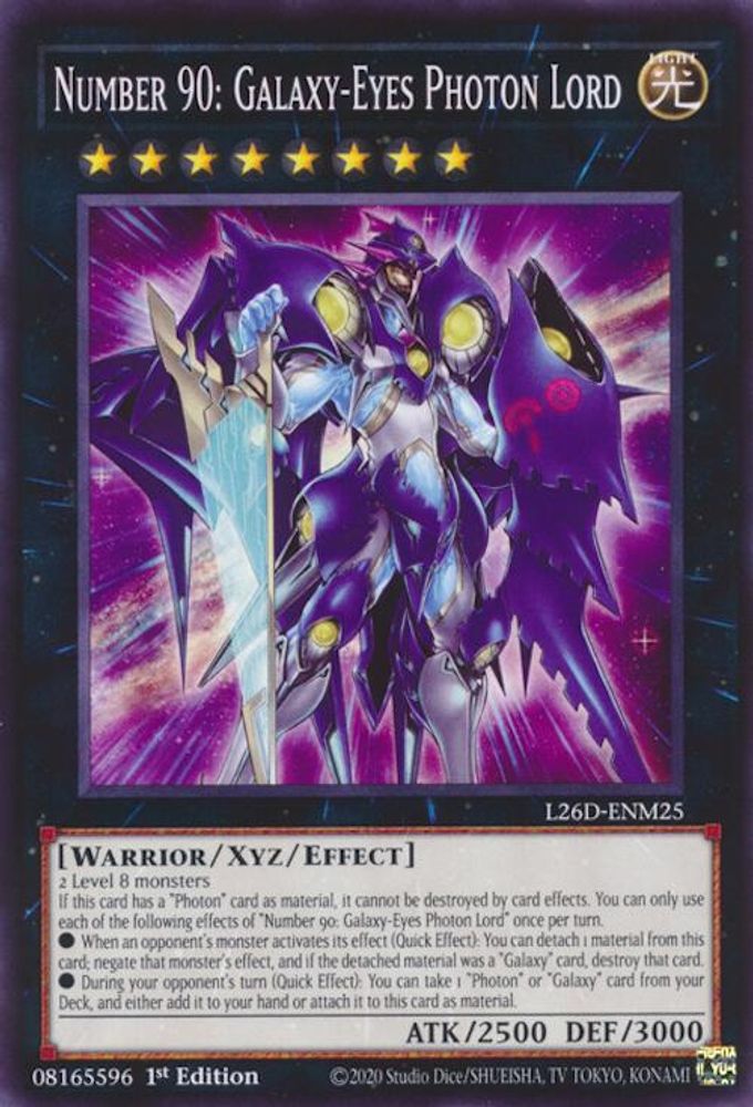 Number 90: Galaxy-Eyes Photon Lord (L26D-ENM25) - Common