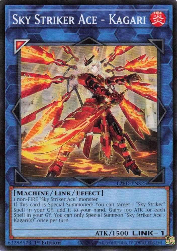 Sky Striker Ace - Kagari (Alternate Art) (L26D-ENS25) - Common