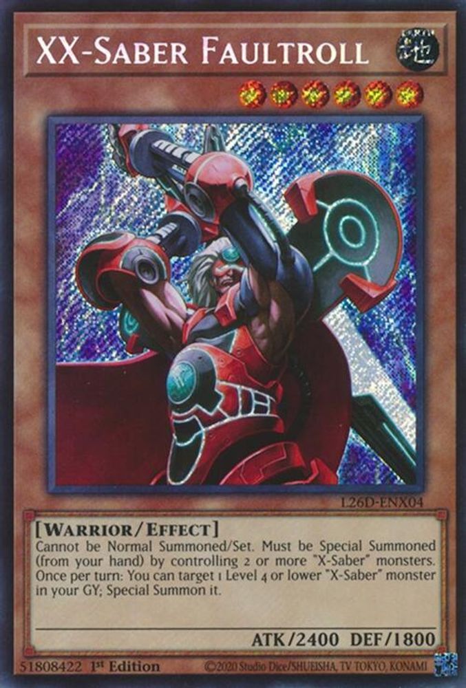XX-Saber Faultroll (Secret Rare) (L26D-ENX04) - Secret Rare
