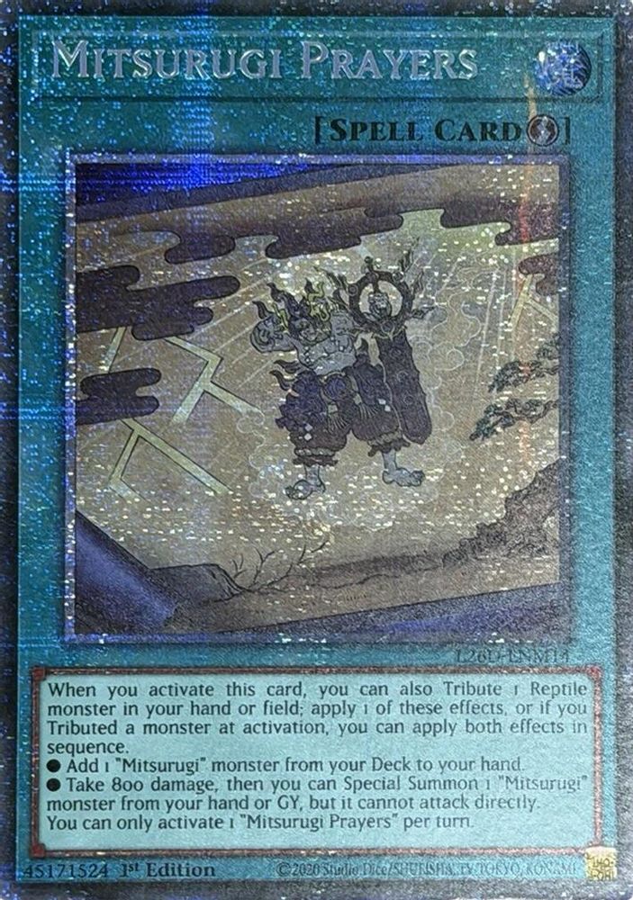 Mitsurugi Prayers (Starlight Rare) (L26D-ENM14) - Starlight Rare