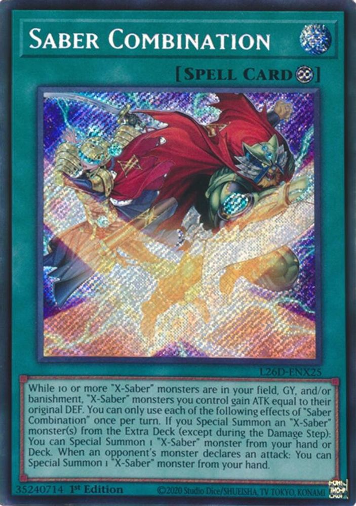 Saber Combination (Secret Rare) (L26D-ENX25) - Secret Rare