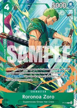 Roronoa Zoro (114) (P-114) - Promo