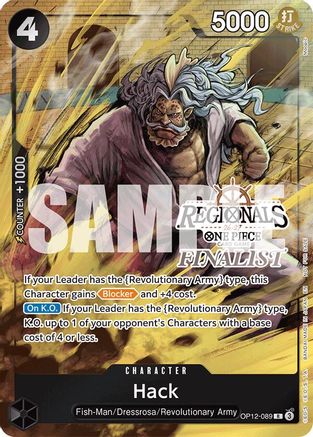 Hack (Regionals Finalist Card Set 26-27) (OP12-089) - Promo