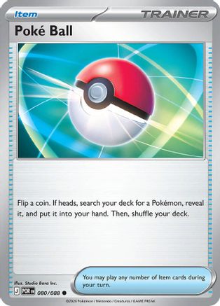 Poke Ball 080  - Reverse Holofoil - Common
