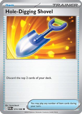 Hole-Digging Shovel 074  - Reverse Holofoil - Common