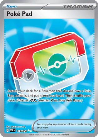 Poke Pad 113/088  - Holofoil - Ultra Rare