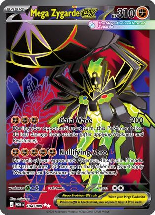 Mega Zygarde ex 104/088  - Holofoil - Ultra Rare