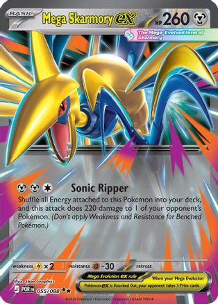 Mega Skarmory ex 055/088  - Holofoil - Double Rare