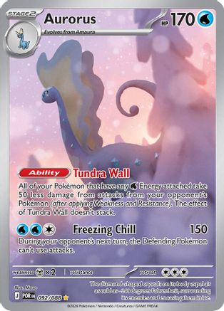 Aurorus 092/088  - Holofoil - Illustration Rare