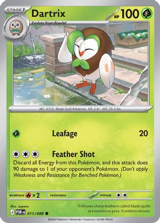 Dartrix 011  - Reverse Holofoil - Common