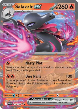 Salazzle ex 016/088  - Holofoil - Double Rare