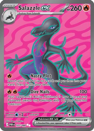 Salazzle ex 101/088  - Holofoil - Ultra Rare