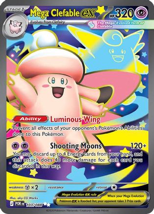 Mega Clefable ex 103/088  - Holofoil - Ultra Rare