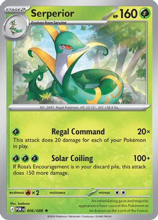 Serperior 006  - Reverse Holofoil - Rare