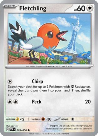 Fletchling 066  - Reverse Holofoil - Common