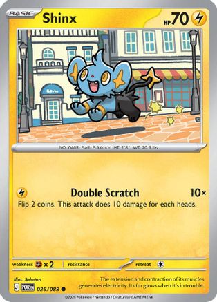 Shinx 026  - Reverse Holofoil - Common