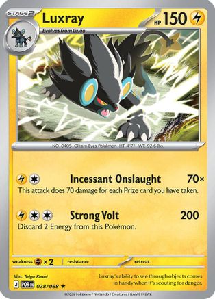 Luxray 028  - Holofoil - Rare