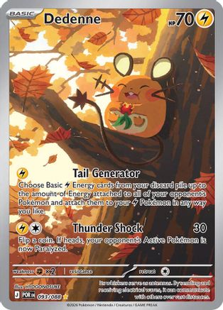 Dedenne 093/088  - Holofoil - Illustration Rare