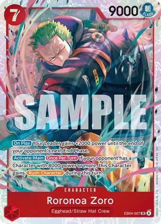 Roronoa Zoro (EB04-007) (EB04-007) - Super Rare