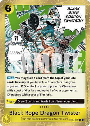 Black Rope Dragon Twister (EB04-059) - Rare