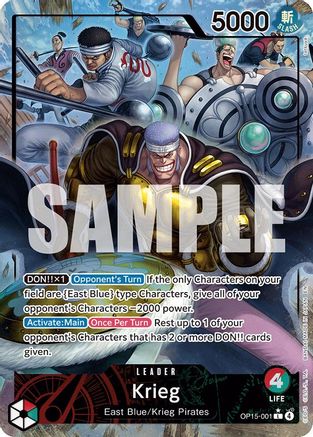 Krieg (OP15-001) (Alternate Art) (OP15-001) - Leader