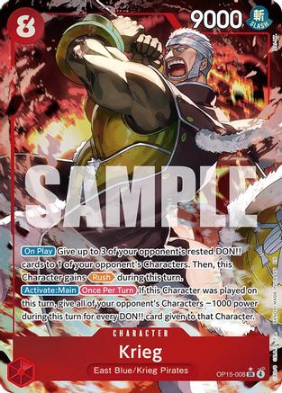 Krieg (OP15-008) (Alternate Art) (OP15-008) - Super Rare