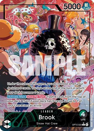 Brook (OP15-022) (Alternate Art) (OP15-022) - Leader
