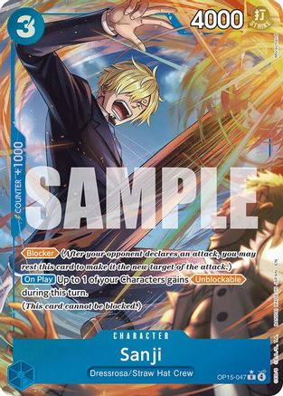 Sanji (OP15-047) (Alternate Art) (OP15-047) - Rare