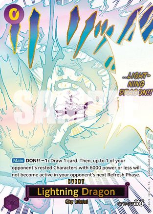 Lightning Dragon (Alternate Art) (OP15-077) - Rare