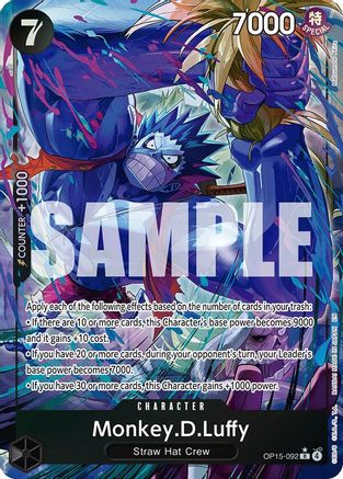 Monkey.D.Luffy (OP15-092) (Alternate Art) (OP15-092) - Rare