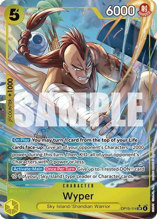 Wyper (Alternate Art) (OP15-114) - Super Rare