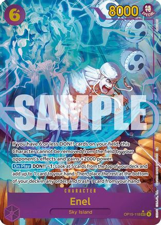 Enel (OP15-118) (Alternate Art) (OP15-118) - Secret Rare