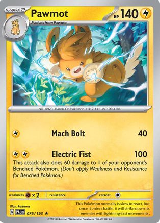 Pawmot 076/193  - Rare