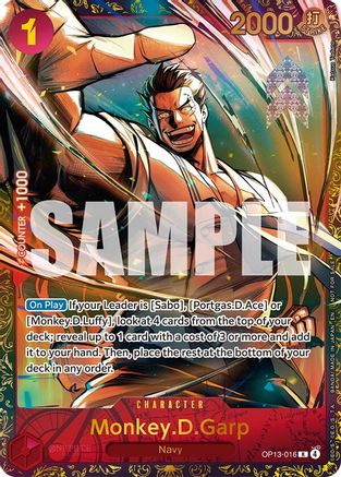 Monkey.D.Garp (Treasure Cup March 2026) (OP13-016) - Rare