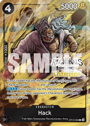Hack (Regionals Champion Card Set 26-27) (OP12-089) - Promo