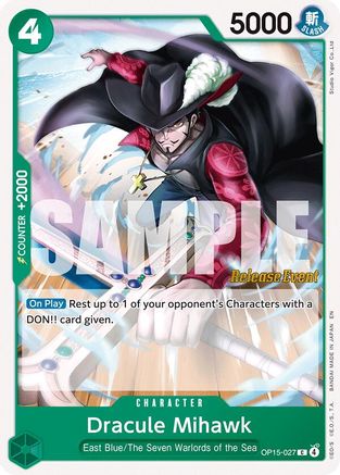 Dracule Mihawk (OP15-027) - Common
