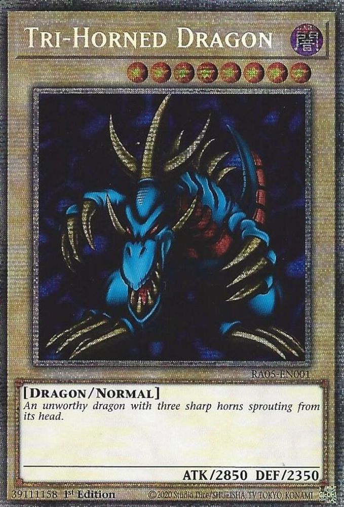 Tri-Horned Dragon (RA05-EN001) - Starlight Rare