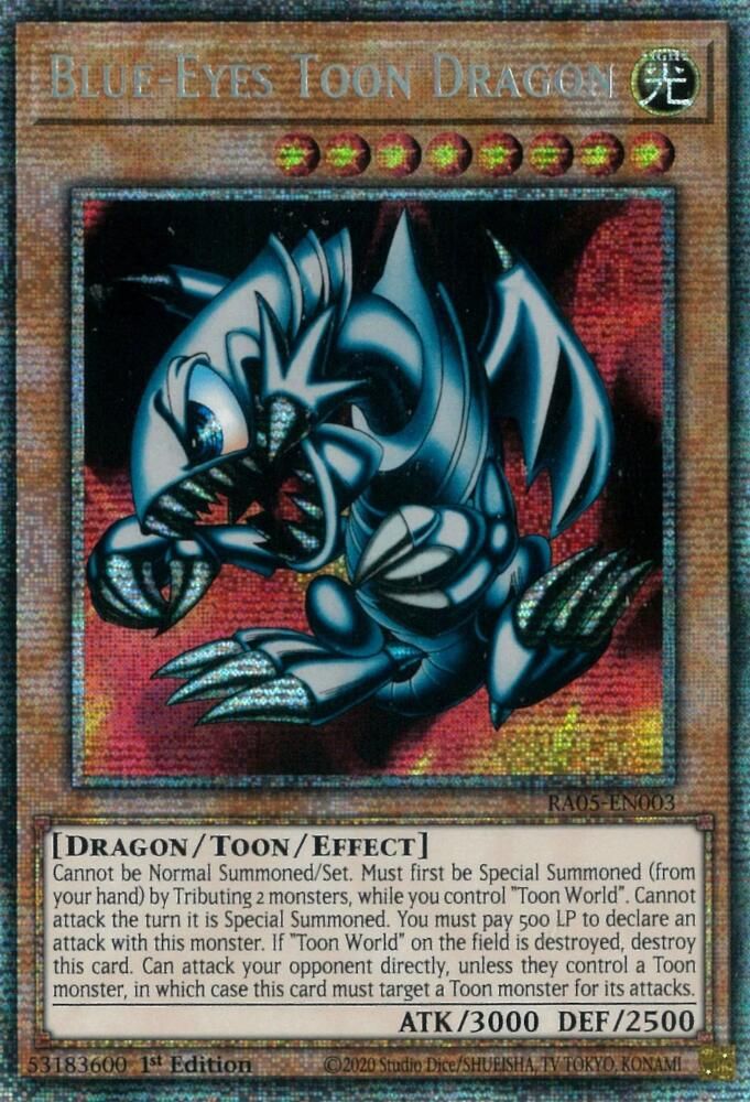 Blue-Eyes Toon Dragon (RA05-EN003) - Starlight Rare