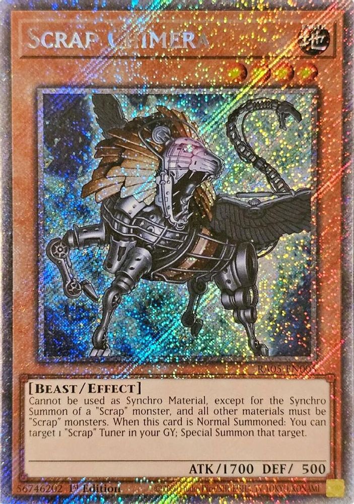 Scrap Chimera (Platinum Secret Rare) (RA05-EN005) - Platinum Secret Rare