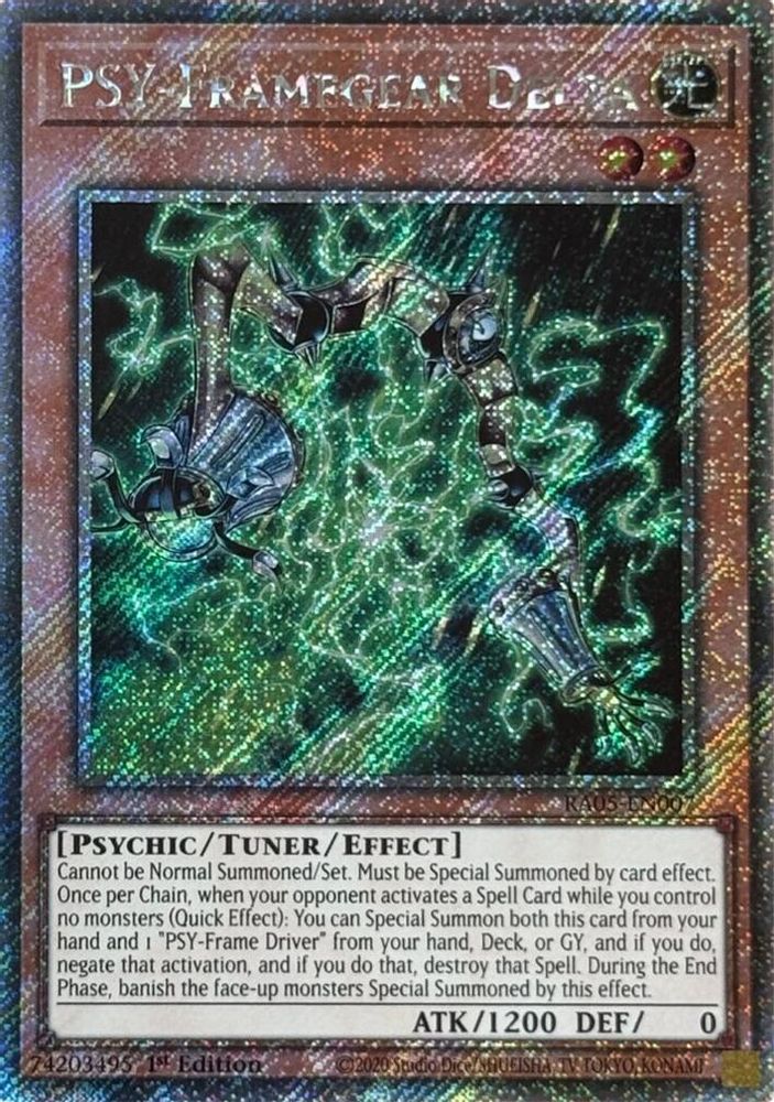 PSY-Framegear Delta (Platinum Secret Rare) (RA05-EN007) - Platinum Secret Rare