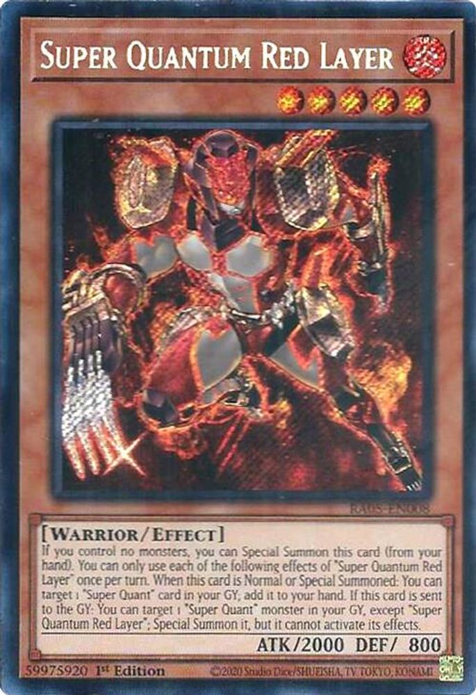 Super Quantum Red Layer (Secret Rare) (RA05-EN008) - Secret Rare