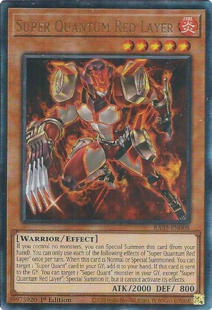 Super Quantum Red Layer (Ultimate Rare) (RA05-EN008) - Ultimate Rare