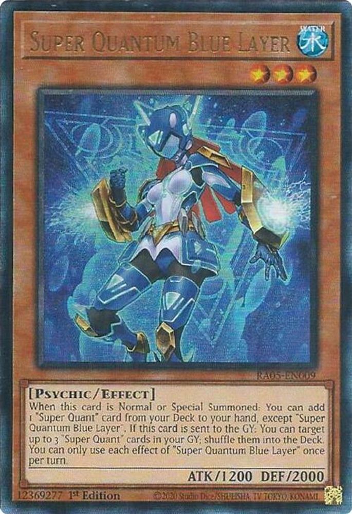 Super Quantum Blue Layer (Ultimate Rare) (RA05-EN009) - Ultimate Rare