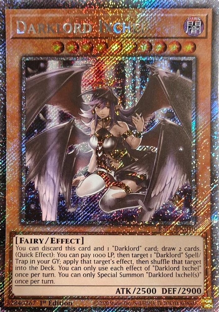 Darklord Ixchel (Platinum Secret Rare) (RA05-EN010) - Platinum Secret Rare