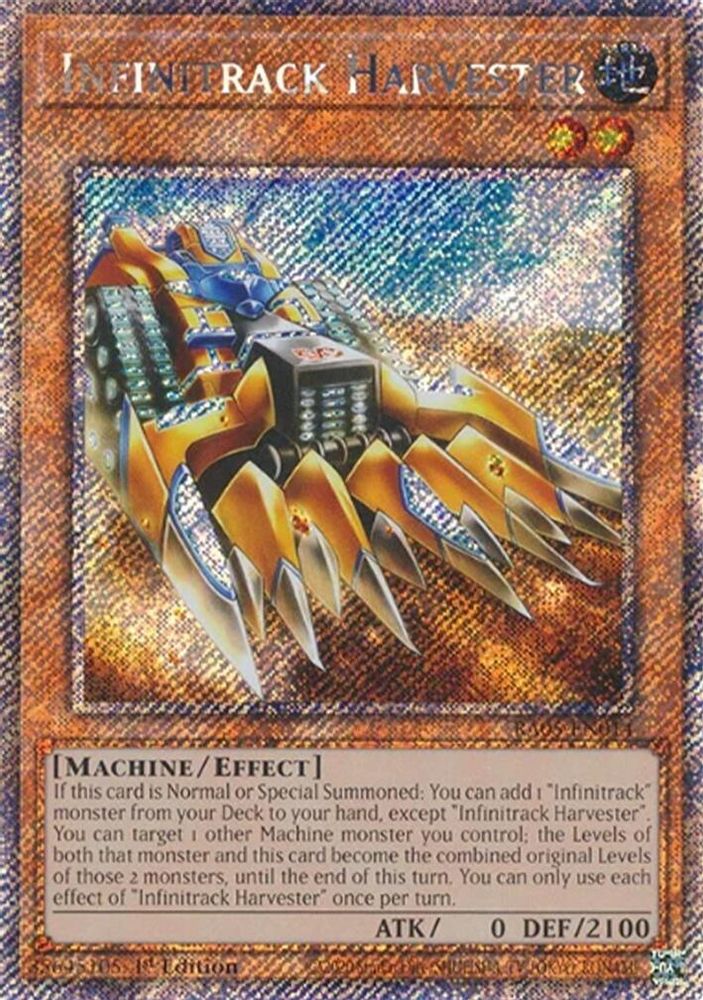 Infinitrack Harvester (Platinum Secret Rare) (RA05-EN014) - Platinum Secret Rare