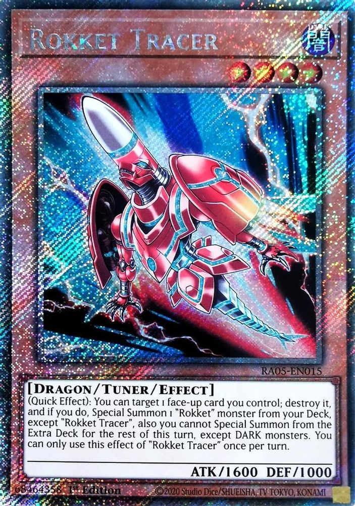 Rokket Tracer (Platinum Secret Rare) (RA05-EN015) - Platinum Secret Rare