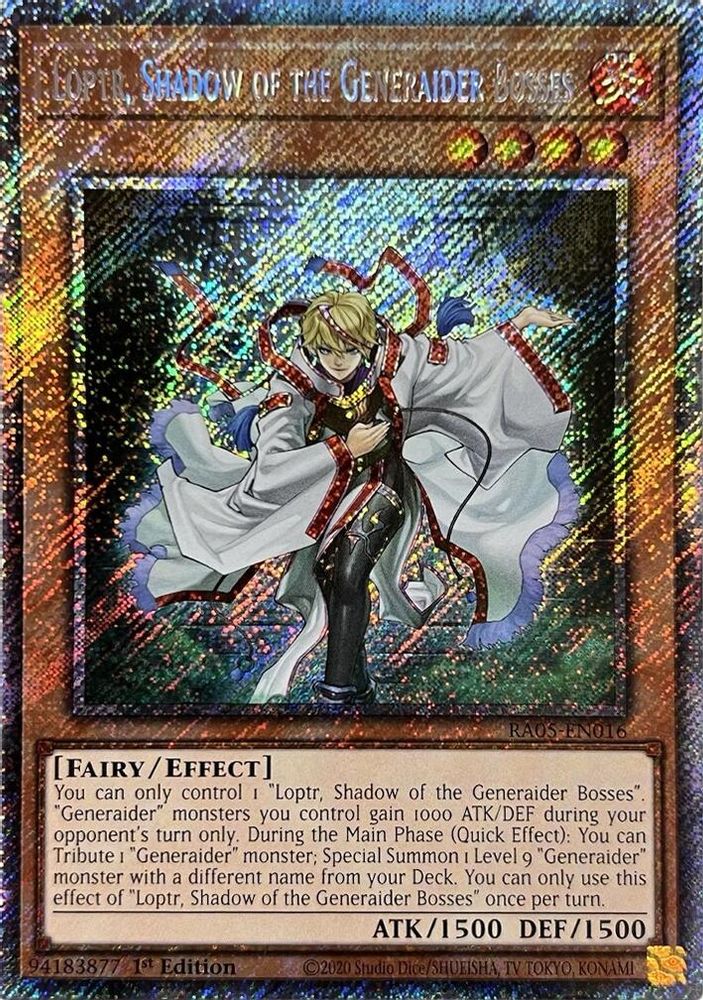 Loptr, Shadow of the Generaider Bosses (Platinum Secret Rare) (RA05-EN016) - Platinum Secret Rare
