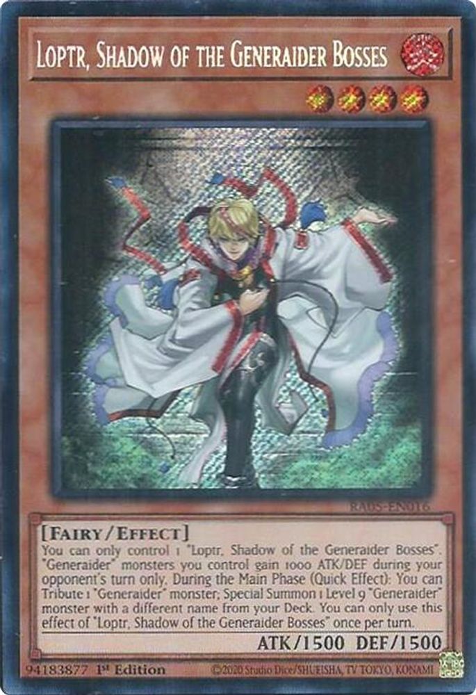 Loptr, Shadow of the Generaider Bosses (Secret Rare) (RA05-EN016) - Secret Rare